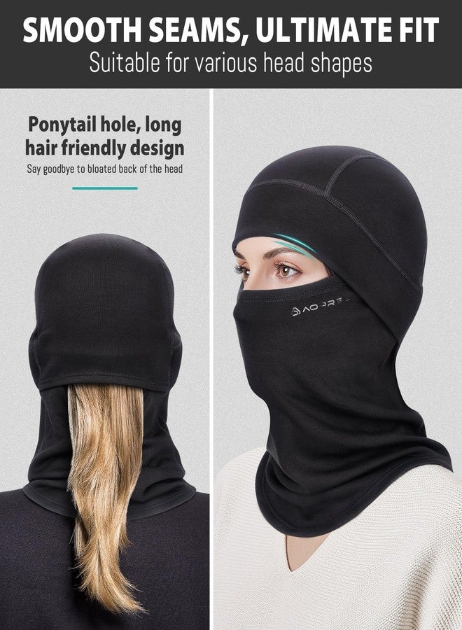 AOPREL Balaclava Ski Mask for Men & Women, Modal Wool Blend Soft Windproof Face Mask Thermal Winter Full Face Cover for Cold Weather - Image 4